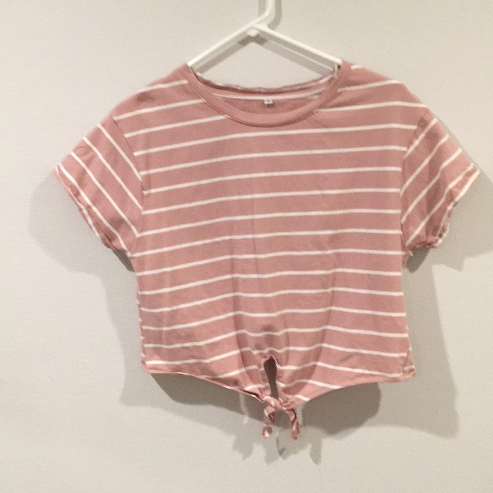 Stripped Knot Front Tee